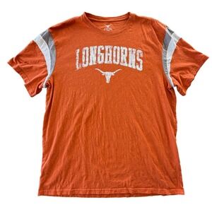 Texas Longhorns T Shirt Mens XL Orange NCAA College Football Tee Sports Fan Gear